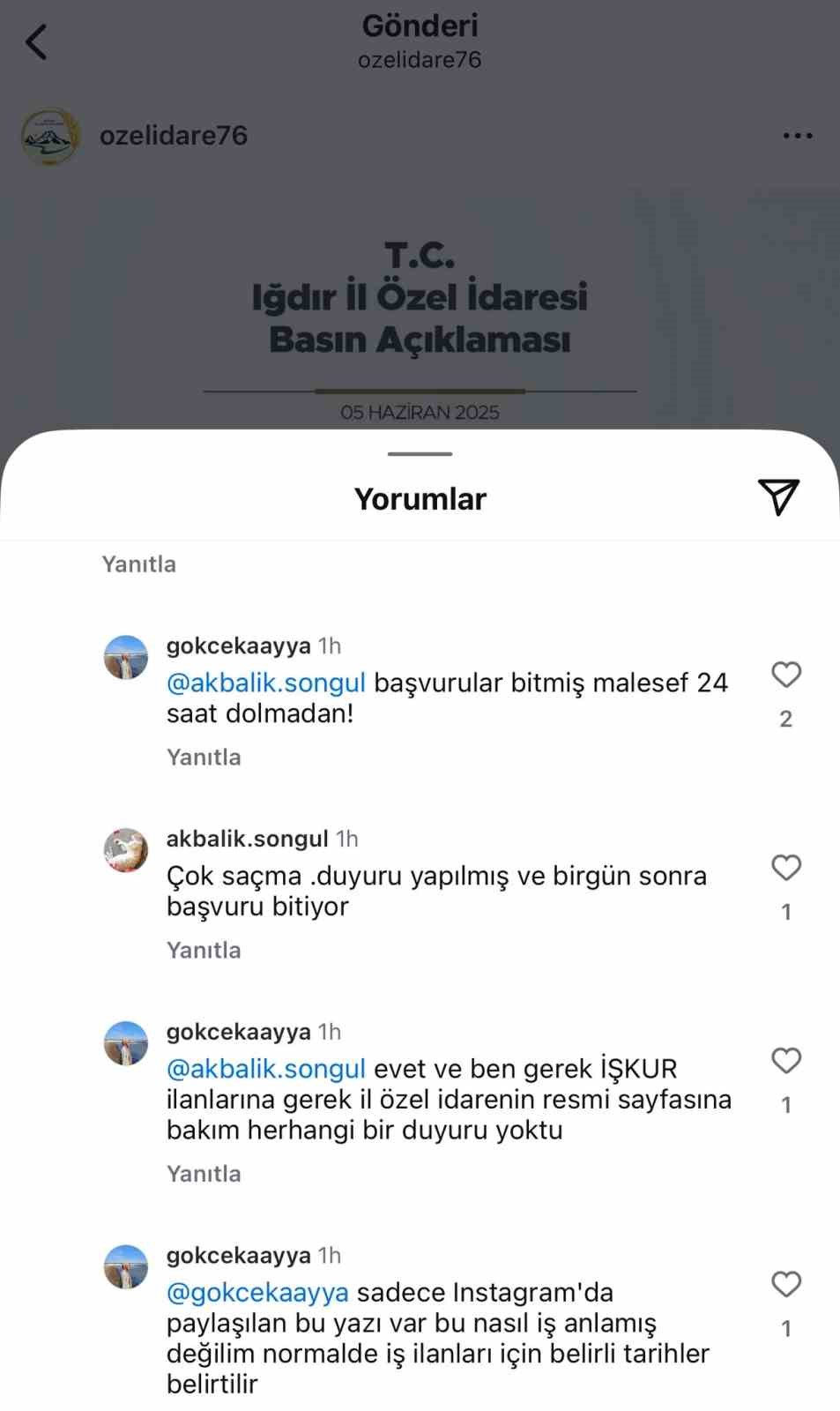 MHP İl Başkanından Iğdır İl &Ouml;zel İdaresi personel alımına tepki
