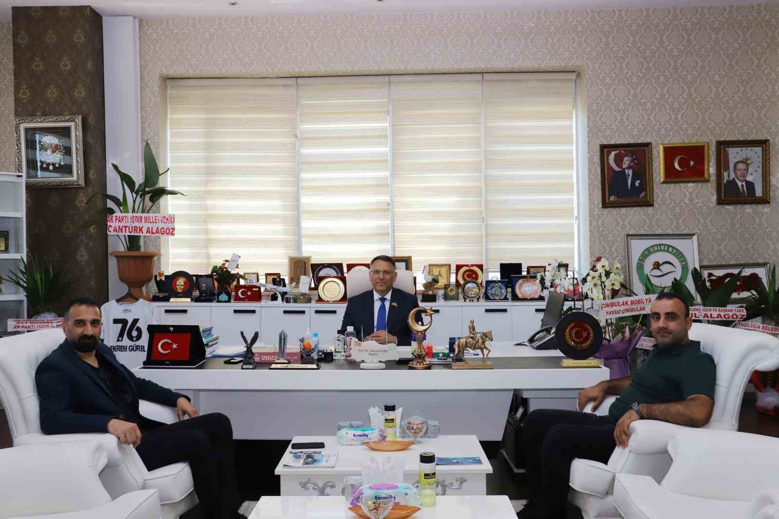 İHA’dan Rektör Gürel’e hayırlı olsun ziyareti