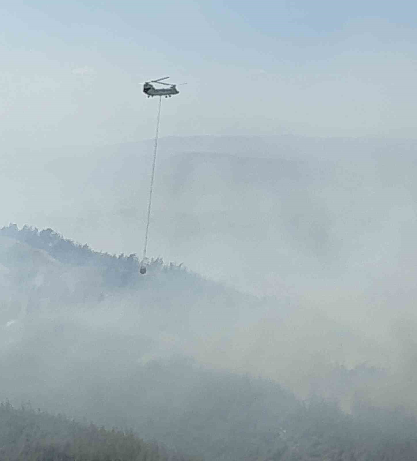 Adana&rsquo;daki orman yangınına 12 helikopter ve 2 u&ccedil;akla havadan m&uuml;dahale
