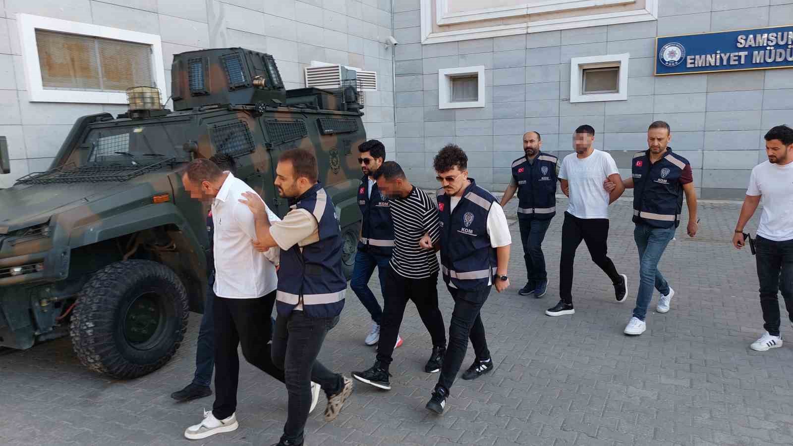 Samsun merkezli 8 ilde sahte alkol operasyonunda 4 kişi adliyeye sevk edildi