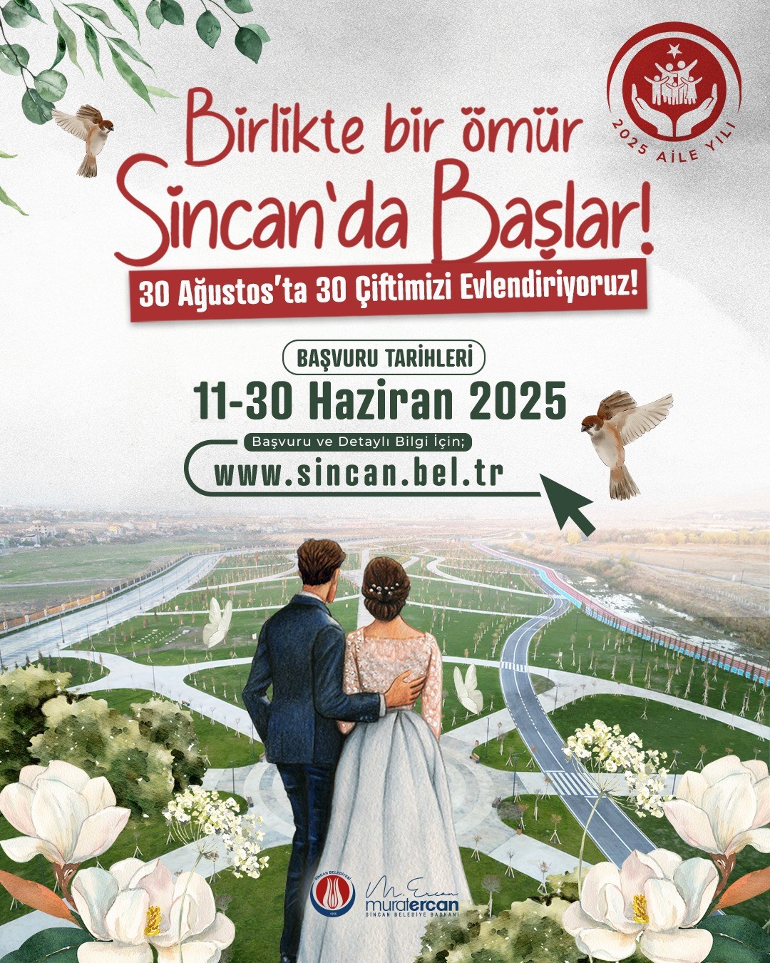 30 Ağustos’ta 30 çifte nikah töreni