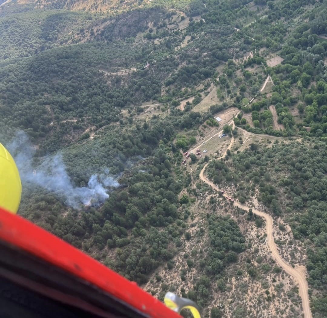 Kütahya’daki orman yangınında 8 dekar alan zarar gördü