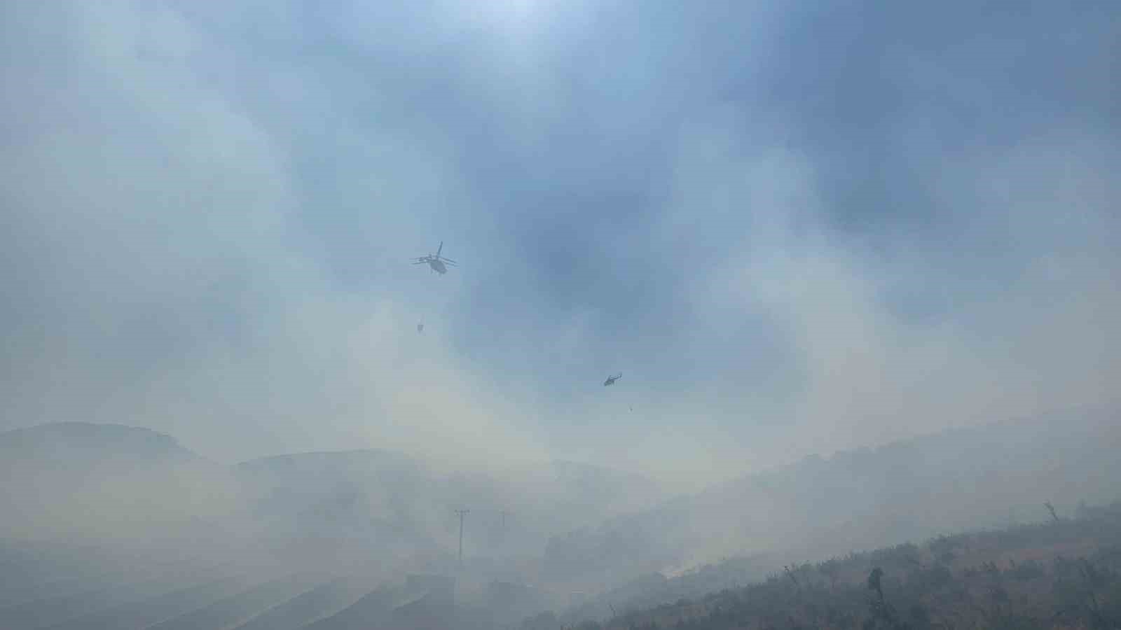 Manisa’da ormanlık alanda yangın: Havadan ve karadan müdahale başladı