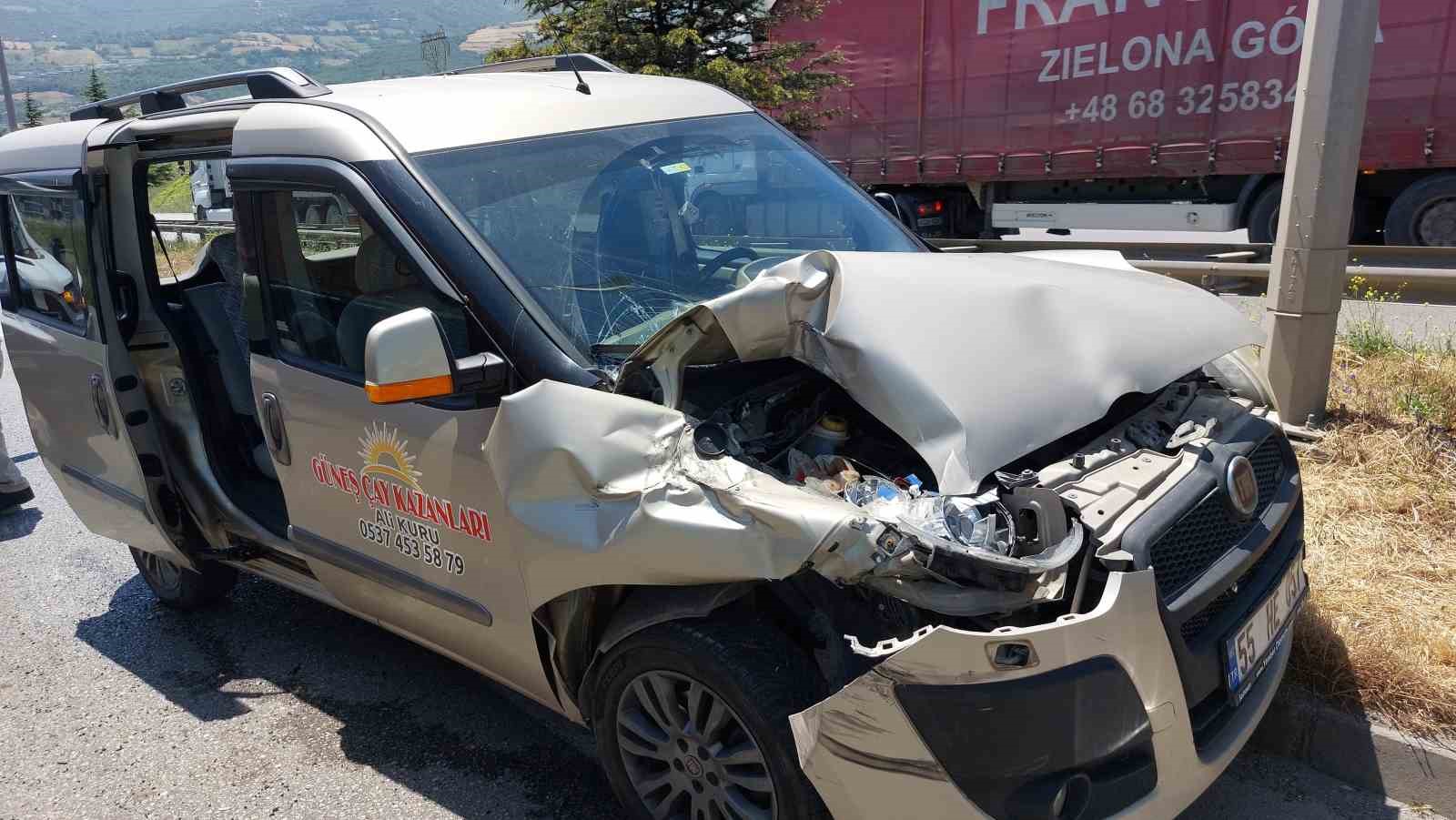 Samsun’da 4 araçlı zincirleme trafik kazası: 1 yaralı