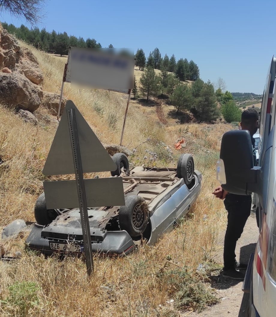 Otomobil takla attı: 1 yaralı