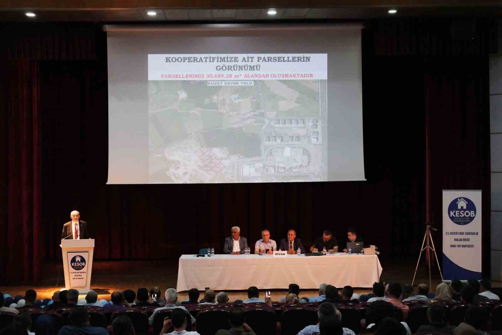 KESOB’un konut projesi için kurduğu kooperatifin genel kurulu yapıldı