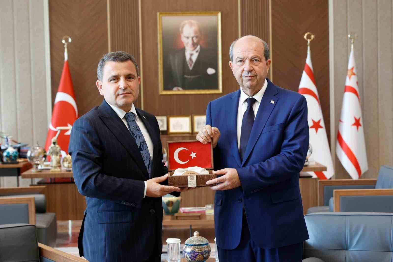 Tarihi Alan Başkanı Kaşdemir’den KKTC Cumhurbaşkanı Tatar’a ziyaret