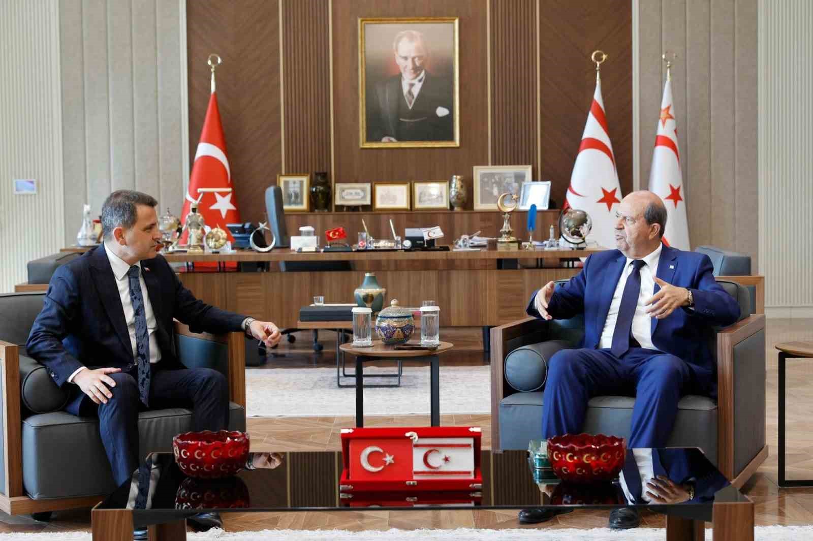 Tarihi Alan Başkanı Kaşdemir&rsquo;den KKTC Cumhurbaşkanı Tatar&rsquo;a ziyaret
