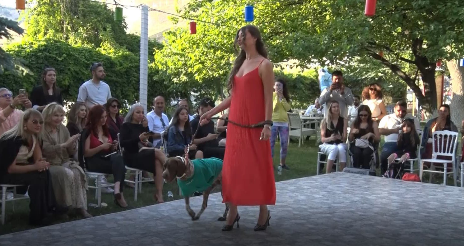 Engelli patiler podyumda boy g&ouml;steri
