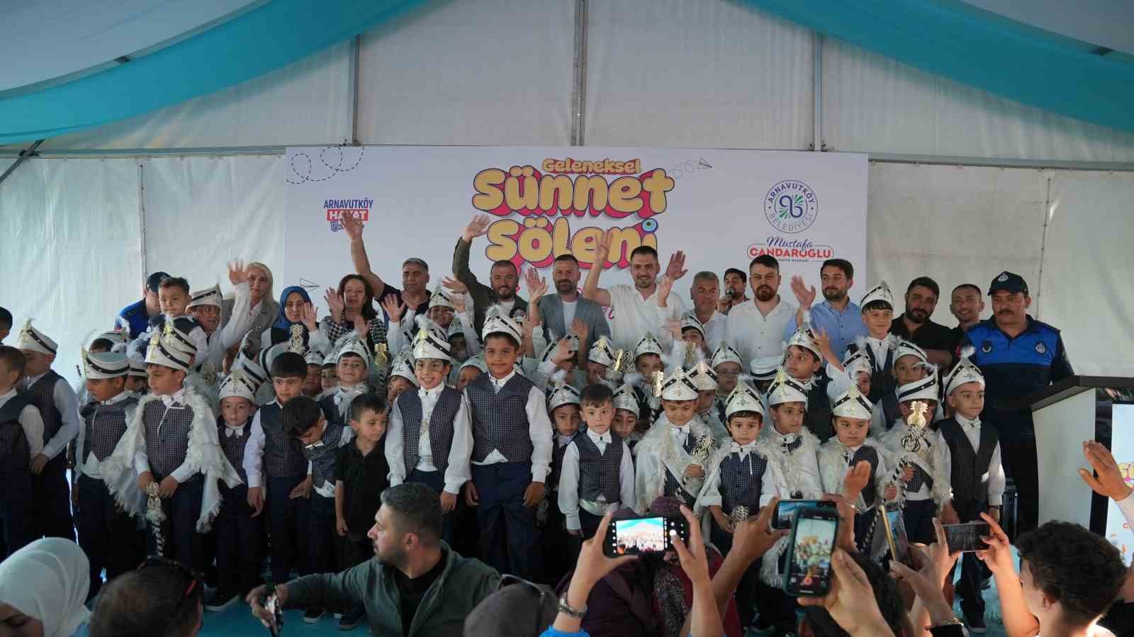 Arnavutköy’de 650 çocuk için sünnet şöleni