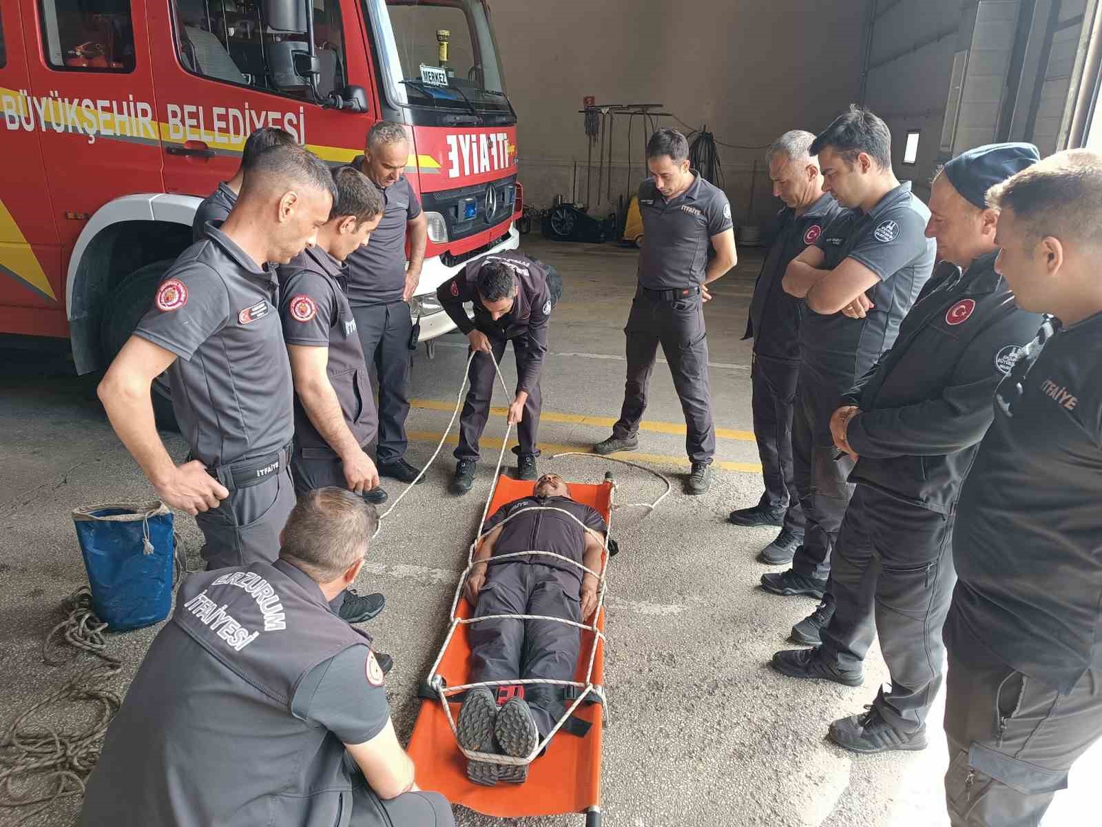 Erzurum İtfaiyesi’nin ortalama varış süresi 4 dakika 28 saniye