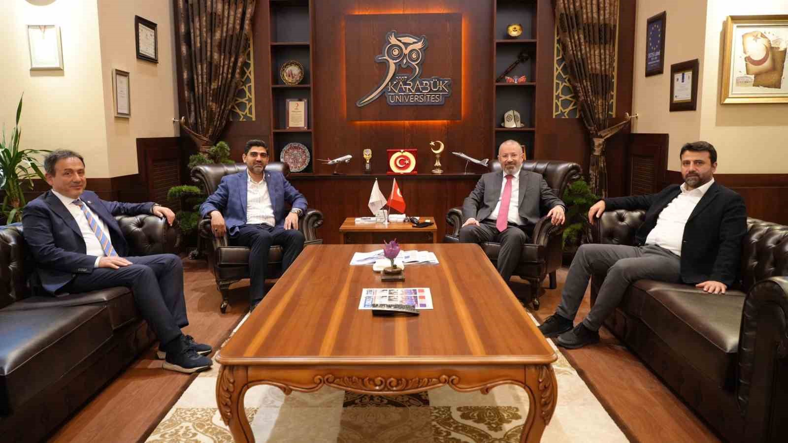 AK Parti Karabük Milletvekilleri ve İl Başkanı, Rektör Kırışık ile bir araya geldi