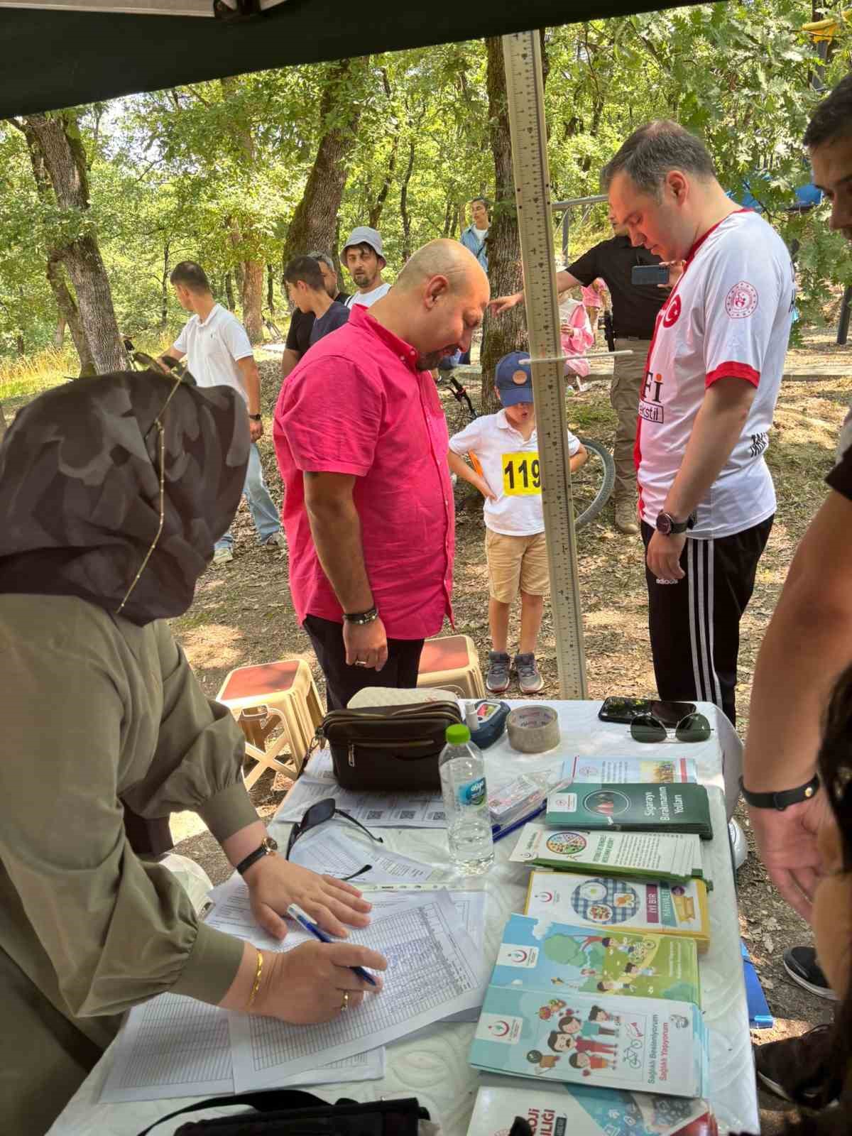 Şenlikte sağlık standı a&ccedil;tılar
