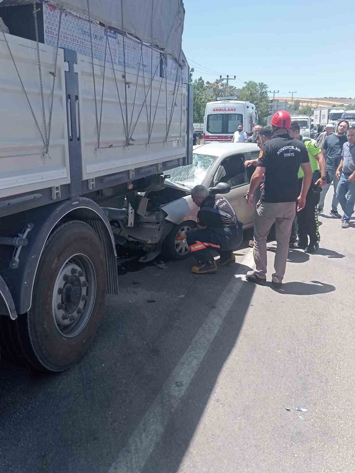 Elazığ’da trafik kazası: 1 yaralı