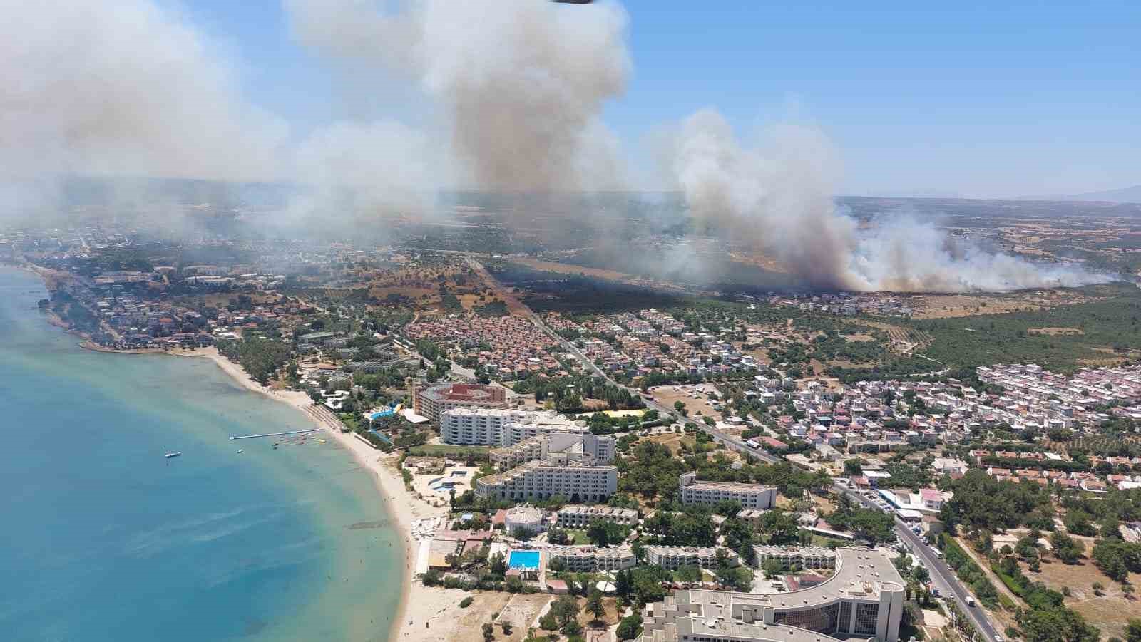 Didim&rsquo;de makilik yangını
