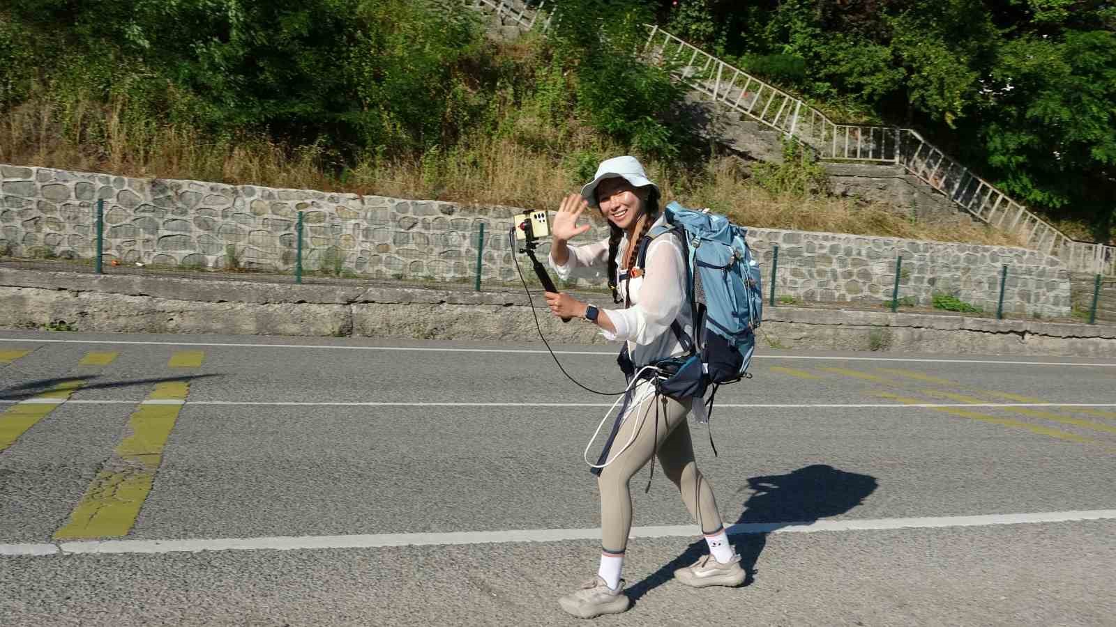 Türkiye’yi dolaşan Güney Koreli gezgin, Ordu’ya ulaştı: &quot;Türkiye çok güzel&quot;