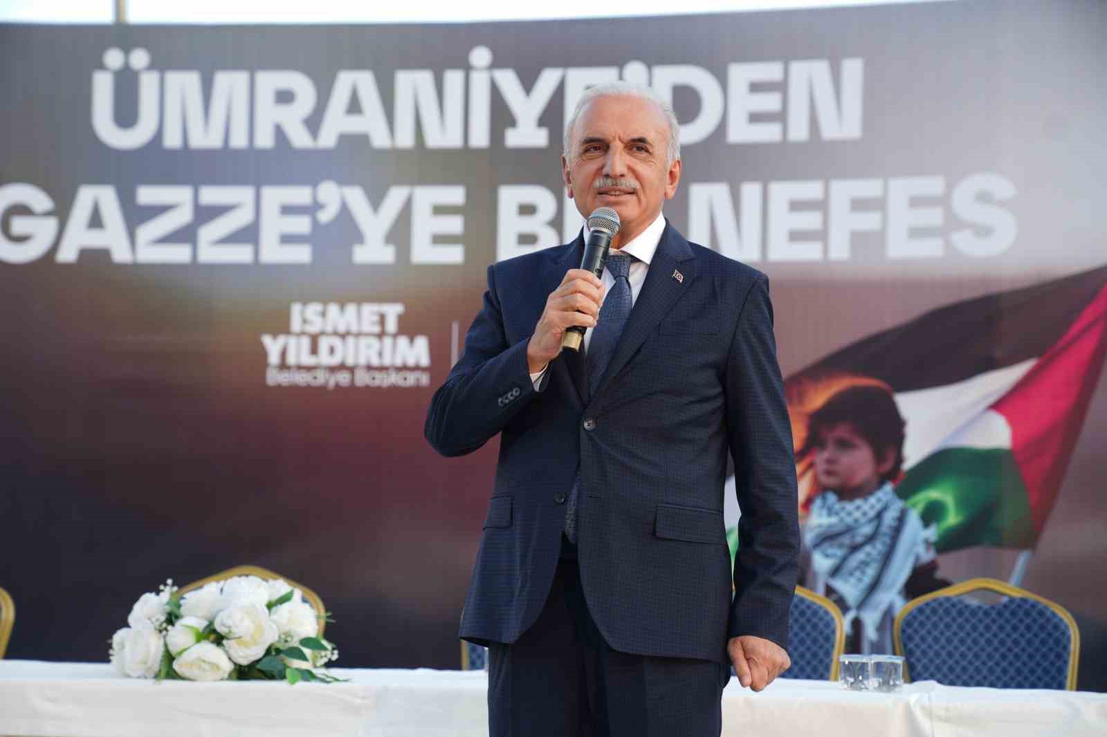 Ümraniye’den Gazze’ye destek etkinliği