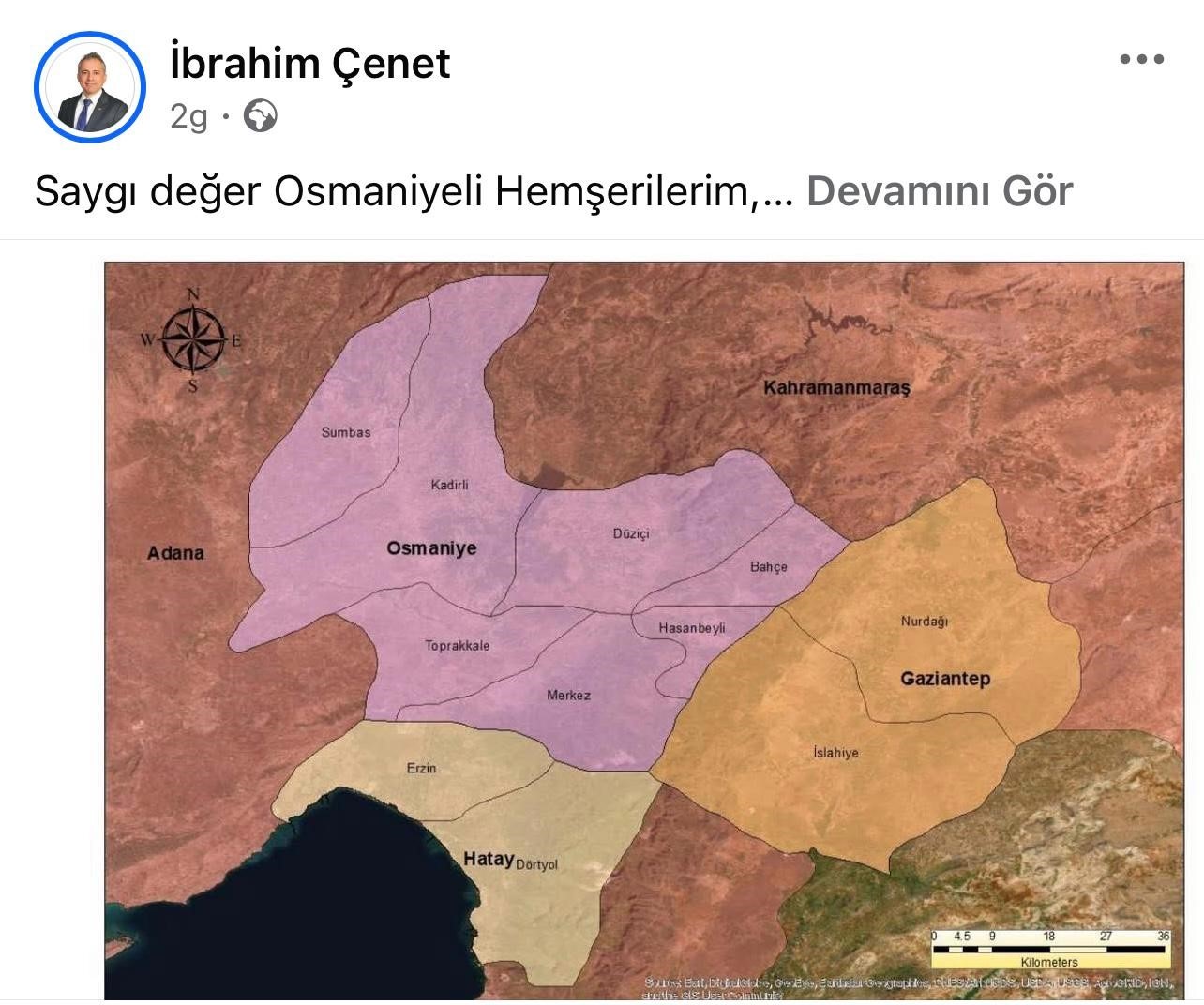 Başkanın b&uuml;y&uuml;kşehir paylaşımı Osmaniyelileri heyecanlandırdı
