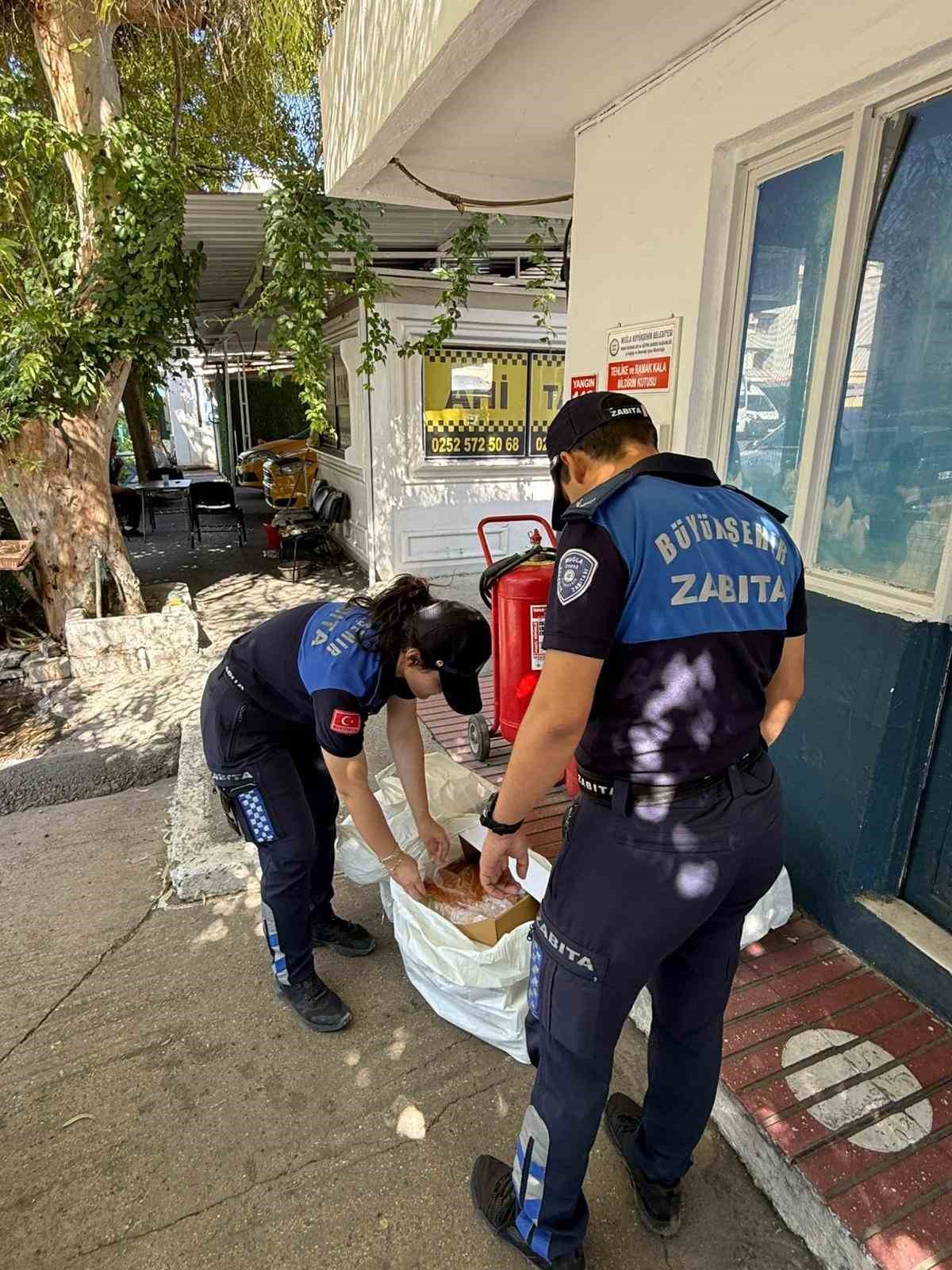 Yatağan Otogarı’nda etiketsiz 60 kilogram et ele geçirildi