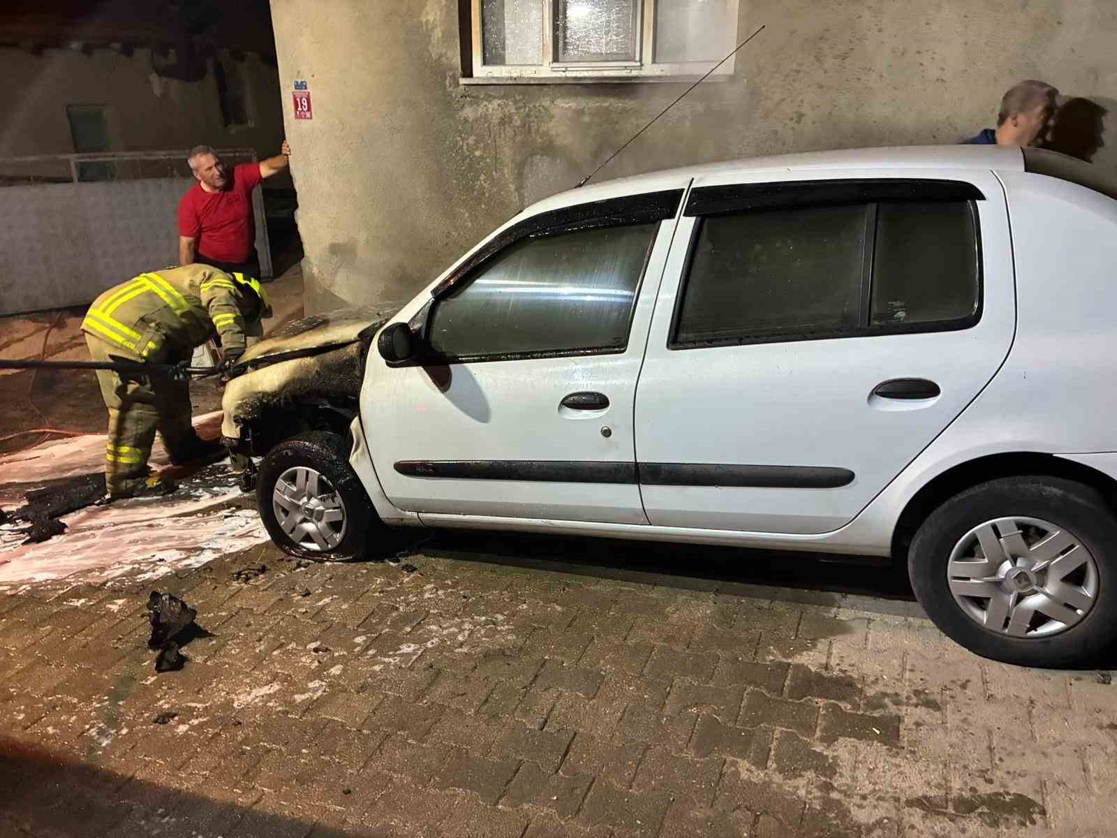 Susurluk’ta araç yangını