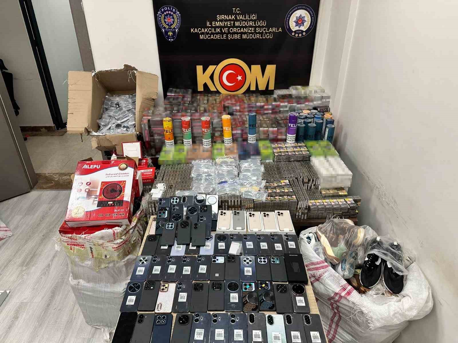 Şırnak’ta kaçakçılık, asayiş, narkotik ve terör operasyonu