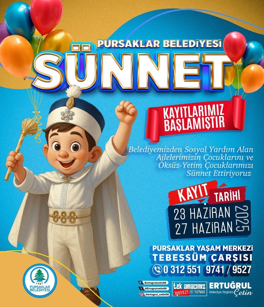 Pursaklar’da ücretsiz sünnet kayıtları başladı
