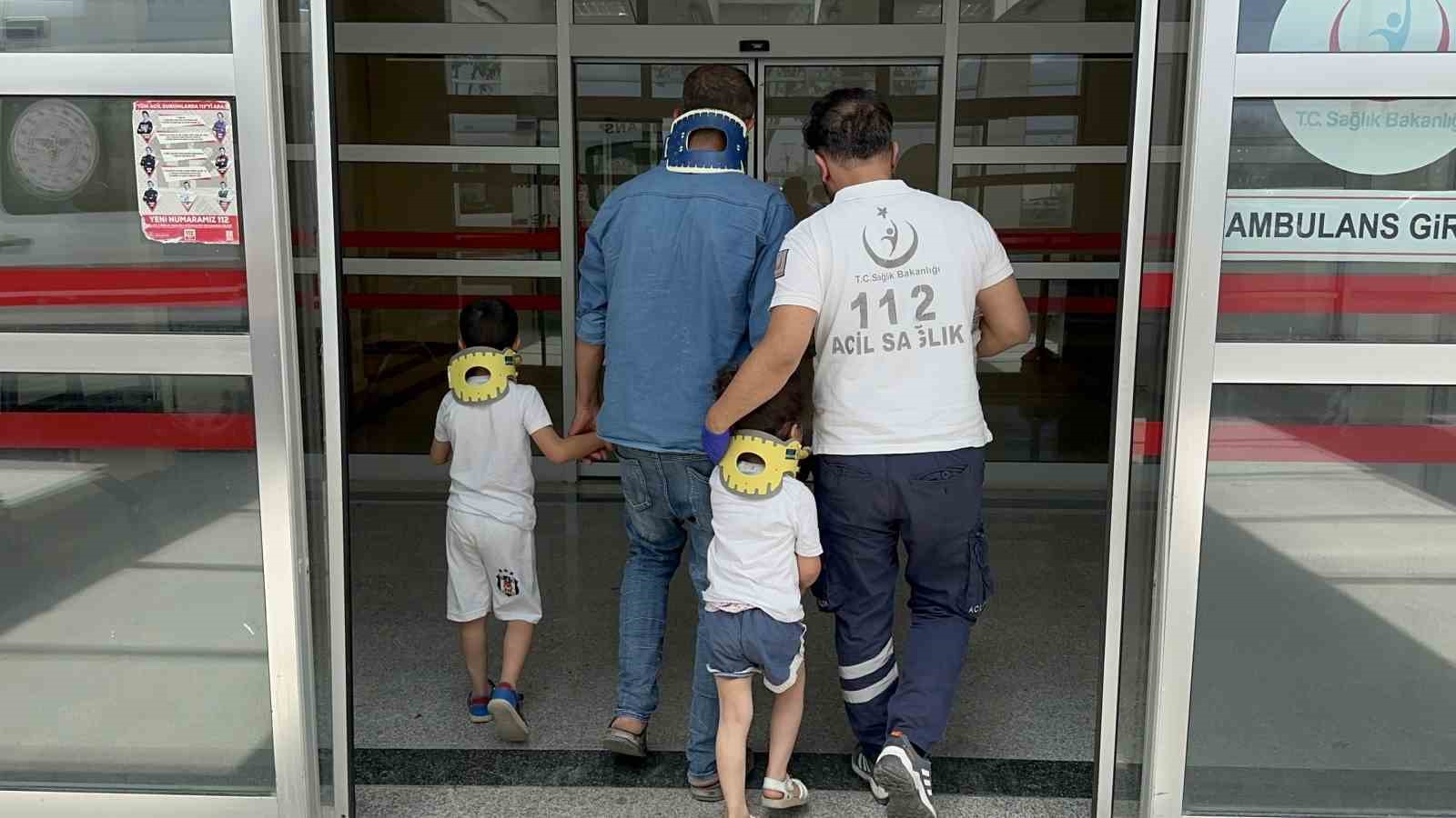 Otomobil şarampole devrildi: 8 yaralı
