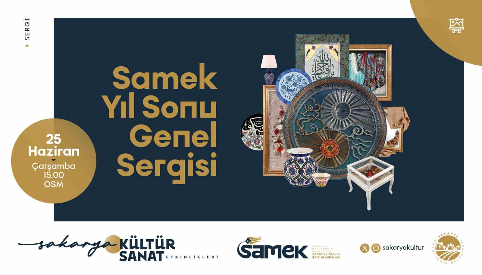 SAMEK kursiyerlerinin eserleri OSM’de sanatseverlerle buluşacak