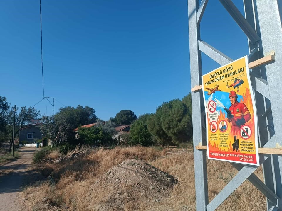 Üsküfçü köyü yangınla mücadeleye hidrantlar ile destek verecek