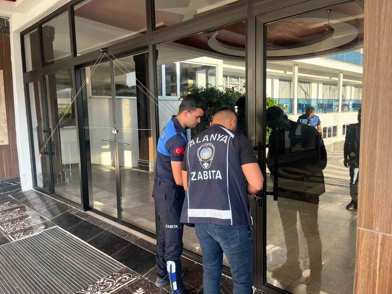 Alanya’da turizm tesisine 112’nci mühür