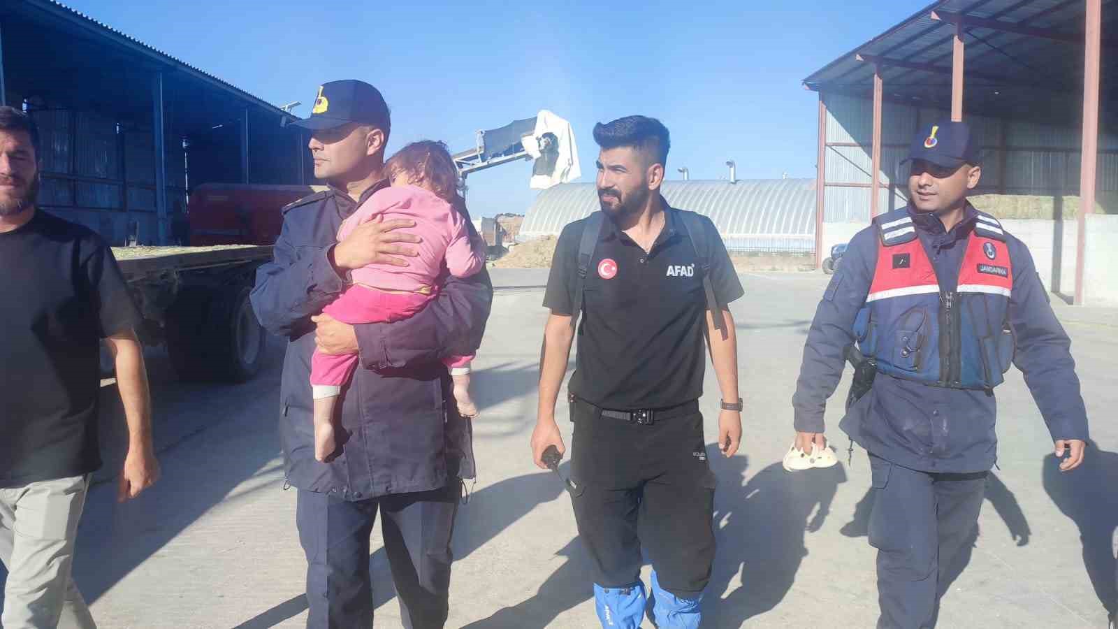 Karaman’da kaybolan 2.5 yaşındaki kız çocuğunu jandarma buldu