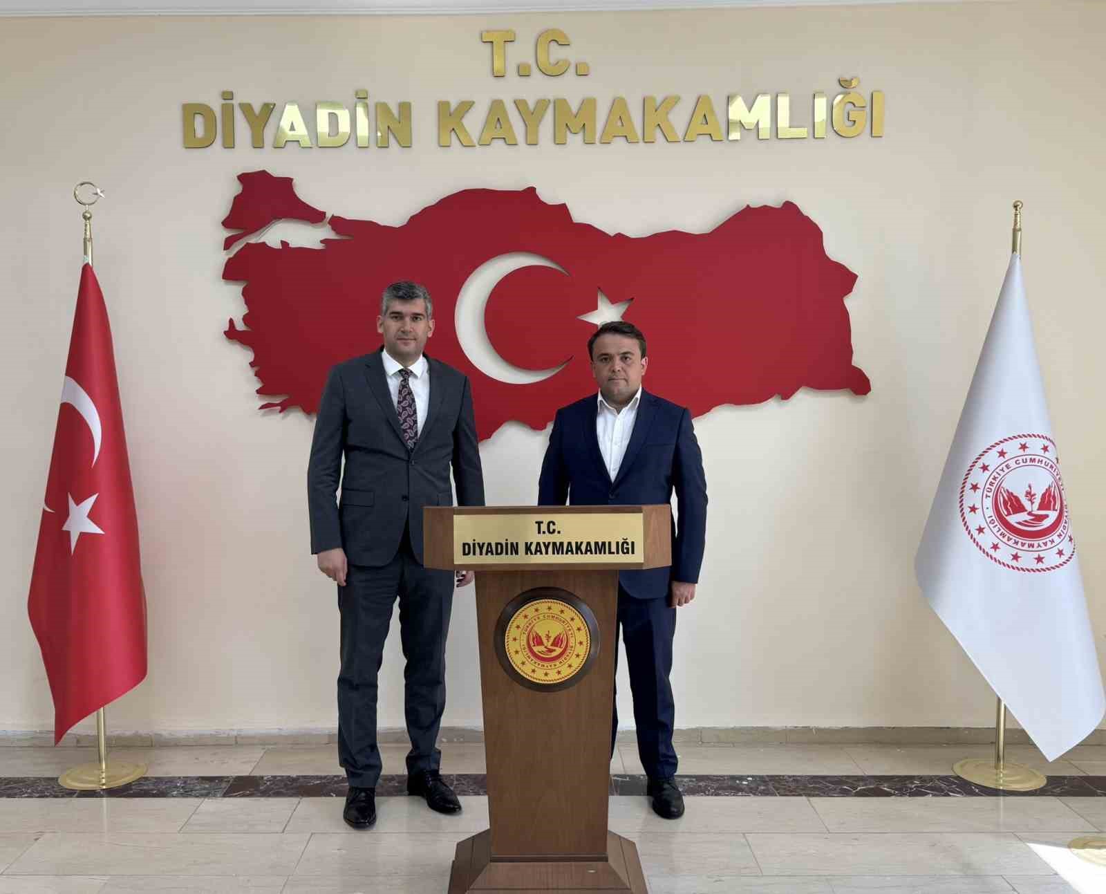 Diyadin Kaymakamı Korkusuz’a ayırlı olsun ziyareti