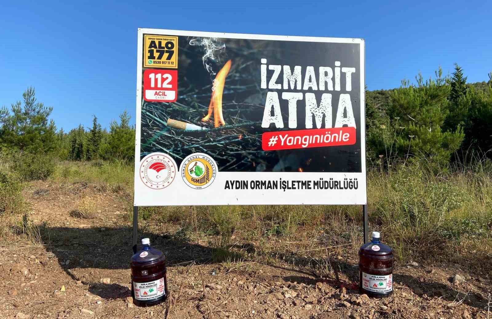 Aydın’da yangınlara ilk müdahale için damacana çözümü
