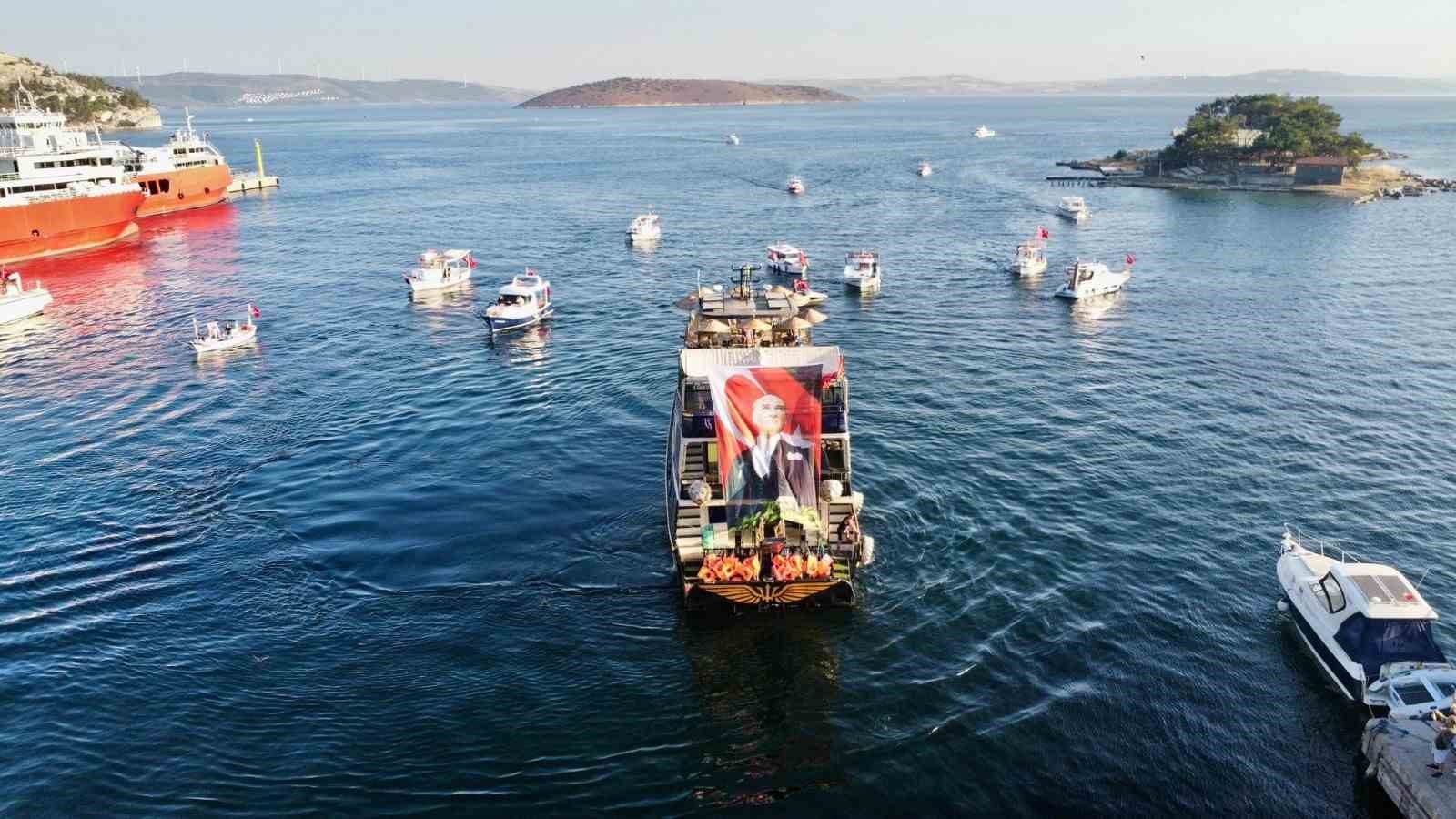 Atatürk’ün Erdek’e gelişinin 87. yıldönümü kutlandı