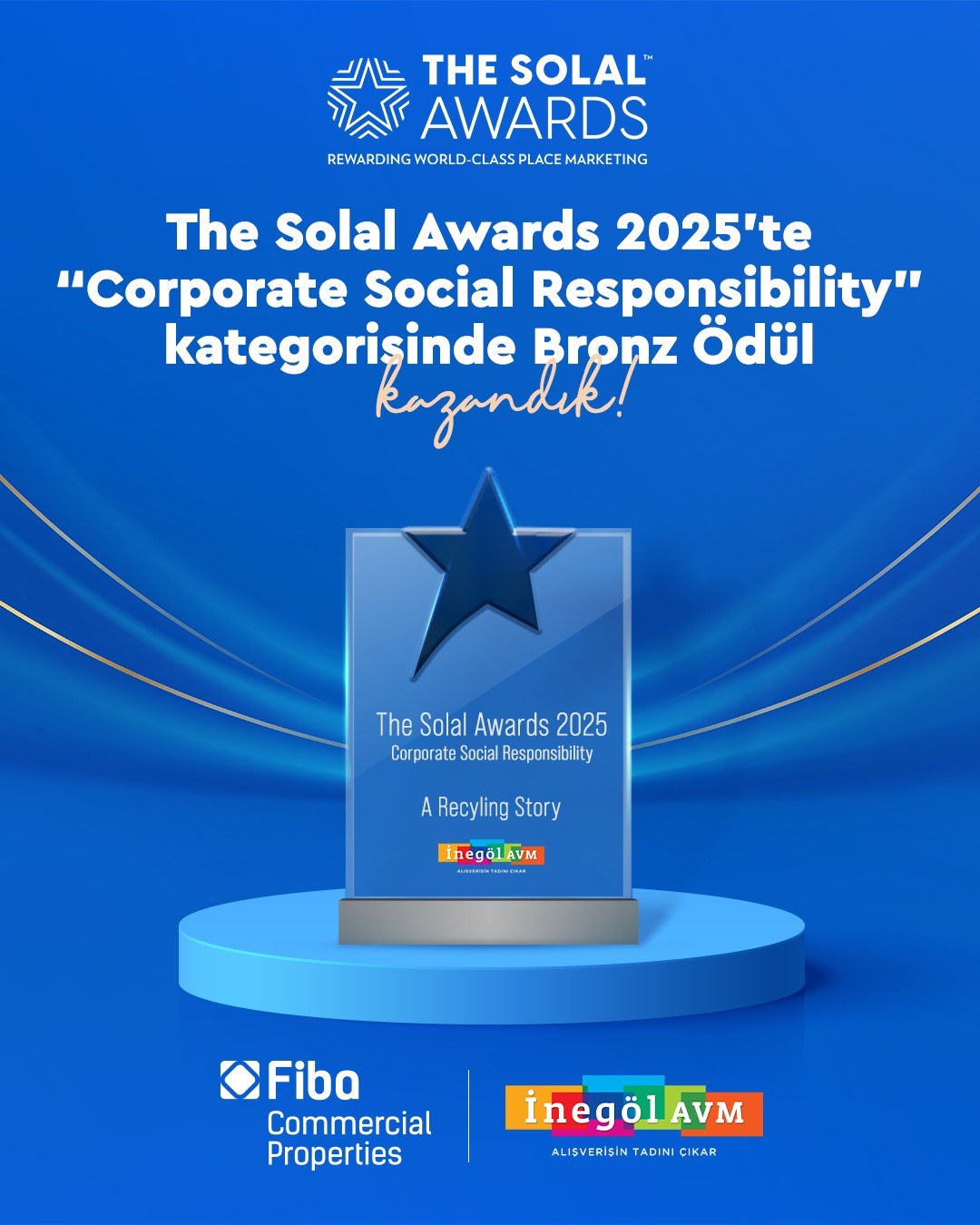 İneg&ouml;l AVM&rsquo;nin &lsquo;D&ouml;n&uuml;ş&uuml;m Hikayesi&rsquo; projesine Avrupa&rsquo;dan &ouml;d&uuml;l
