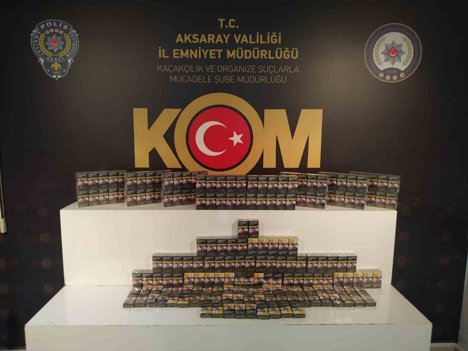 Aksaray KOM&rsquo;dan 5 ayrı operasyon: 8 g&ouml;zaltı
