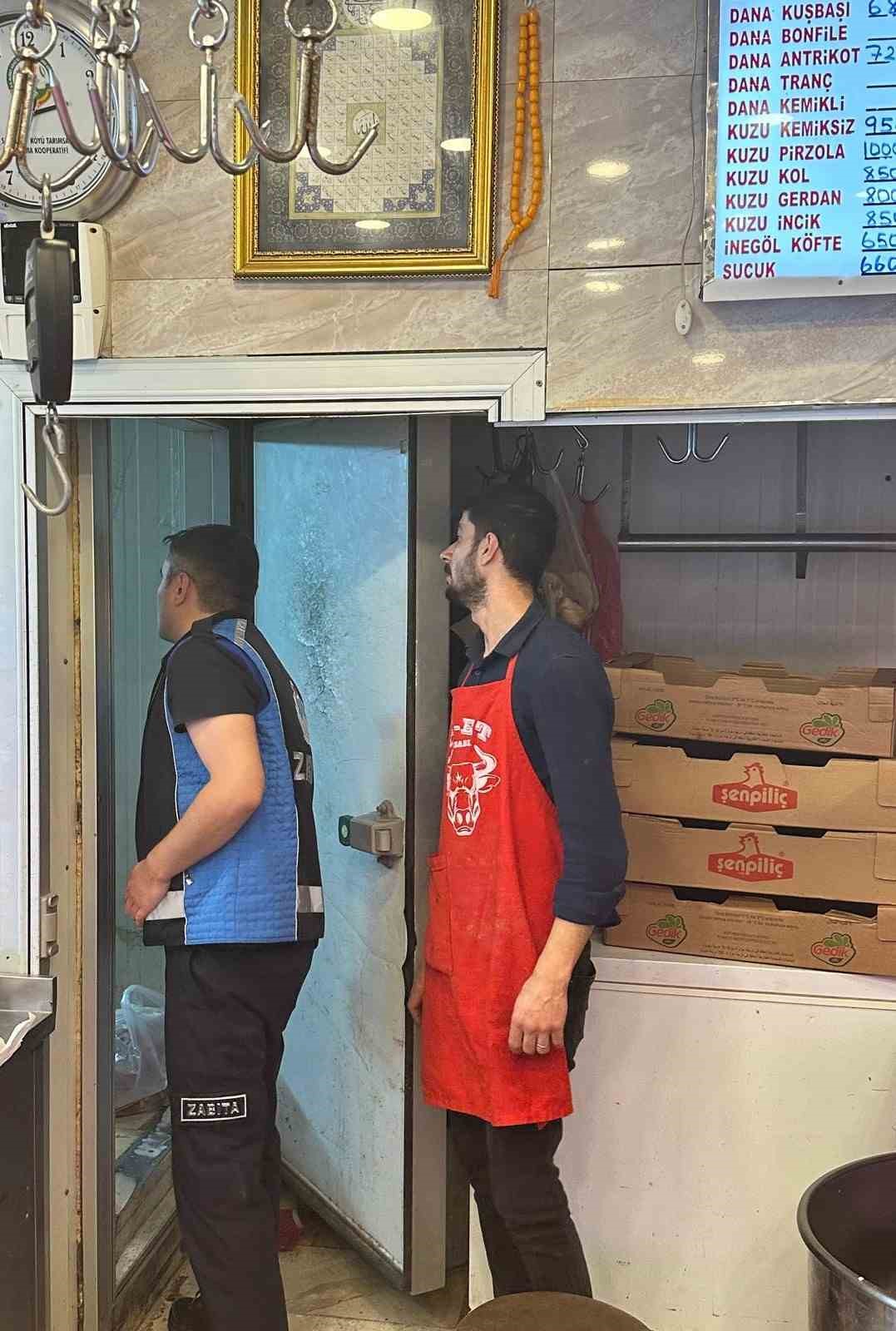 Zabıtadan kasap ve sakatat&ccedil;ılara denetim
