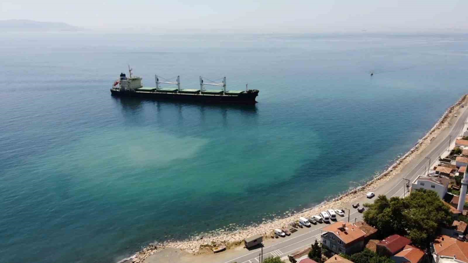 Karaya oturan geminin o anları kamerada
