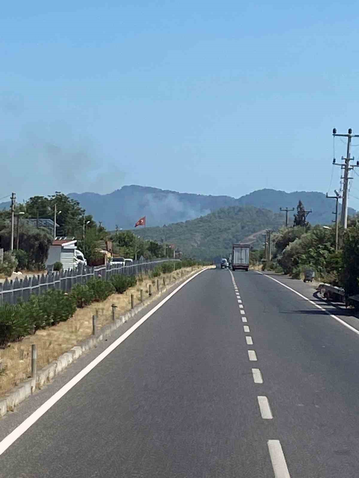 K&ouml;yceğiz&rsquo;de orman yangını başladı
