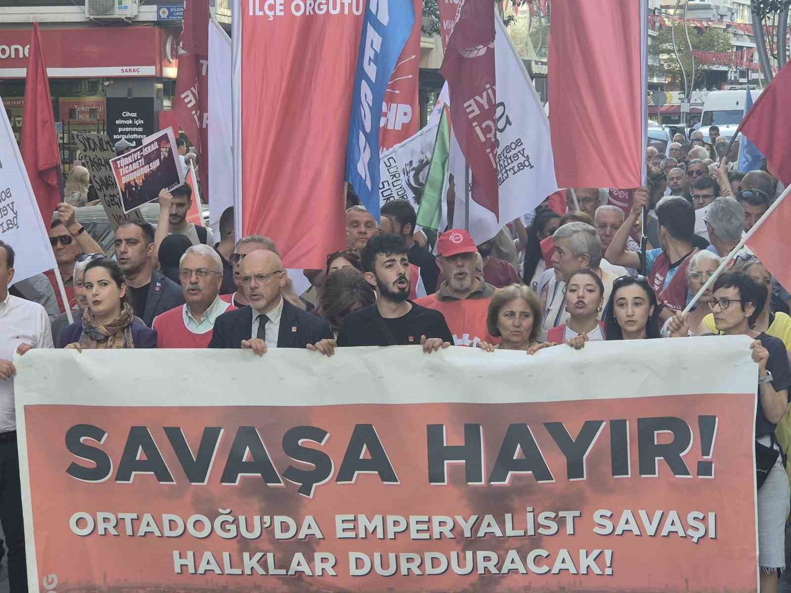 Samsun’da ’savaşa hayır’ yürüyüşü
