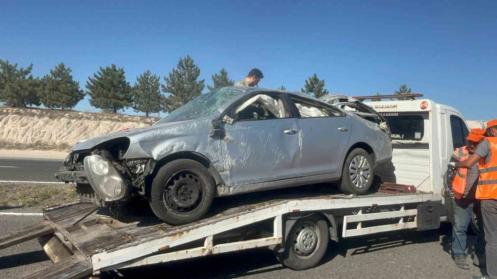 Nevşehir’de otomobil takla attı: Anne öldü, bebeği yaralandı