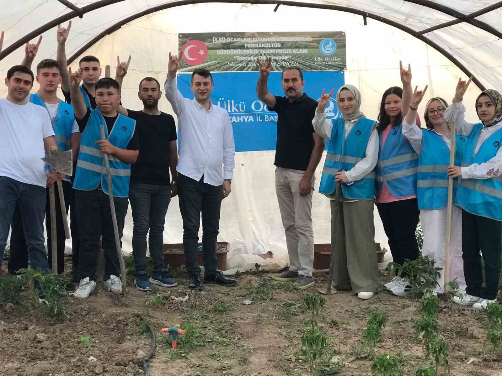 Kütahya’da gençlere tarım bilinci, Permakültür projesi hayata geçirildi