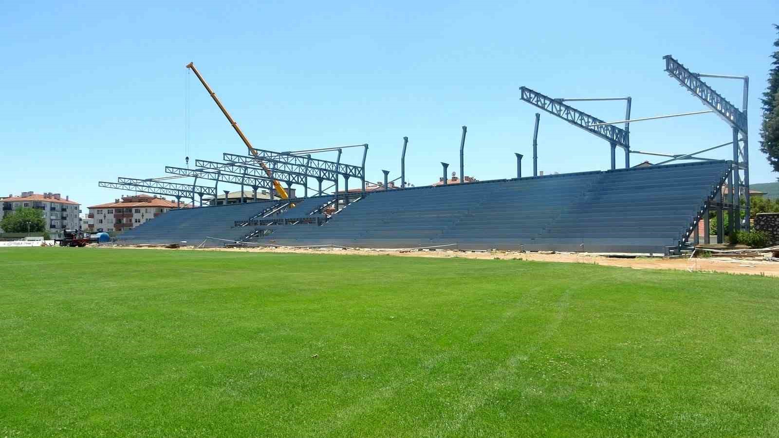 Muğla Atatürk Stadyumu’nda yeni tribün inşaatı hızla sürüyor
