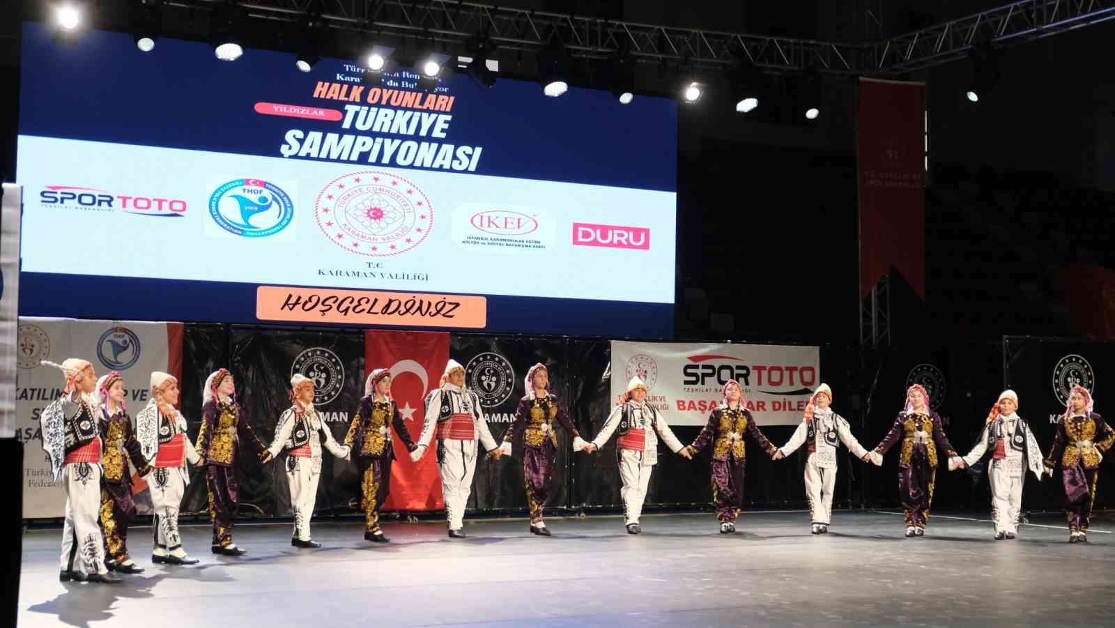 Karaman’da Halk Oyunları Yıldızlar Türkiye Şampiyonası sona erdi