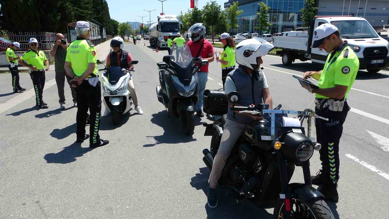 Ordu’da dron destekli trafik denetimi