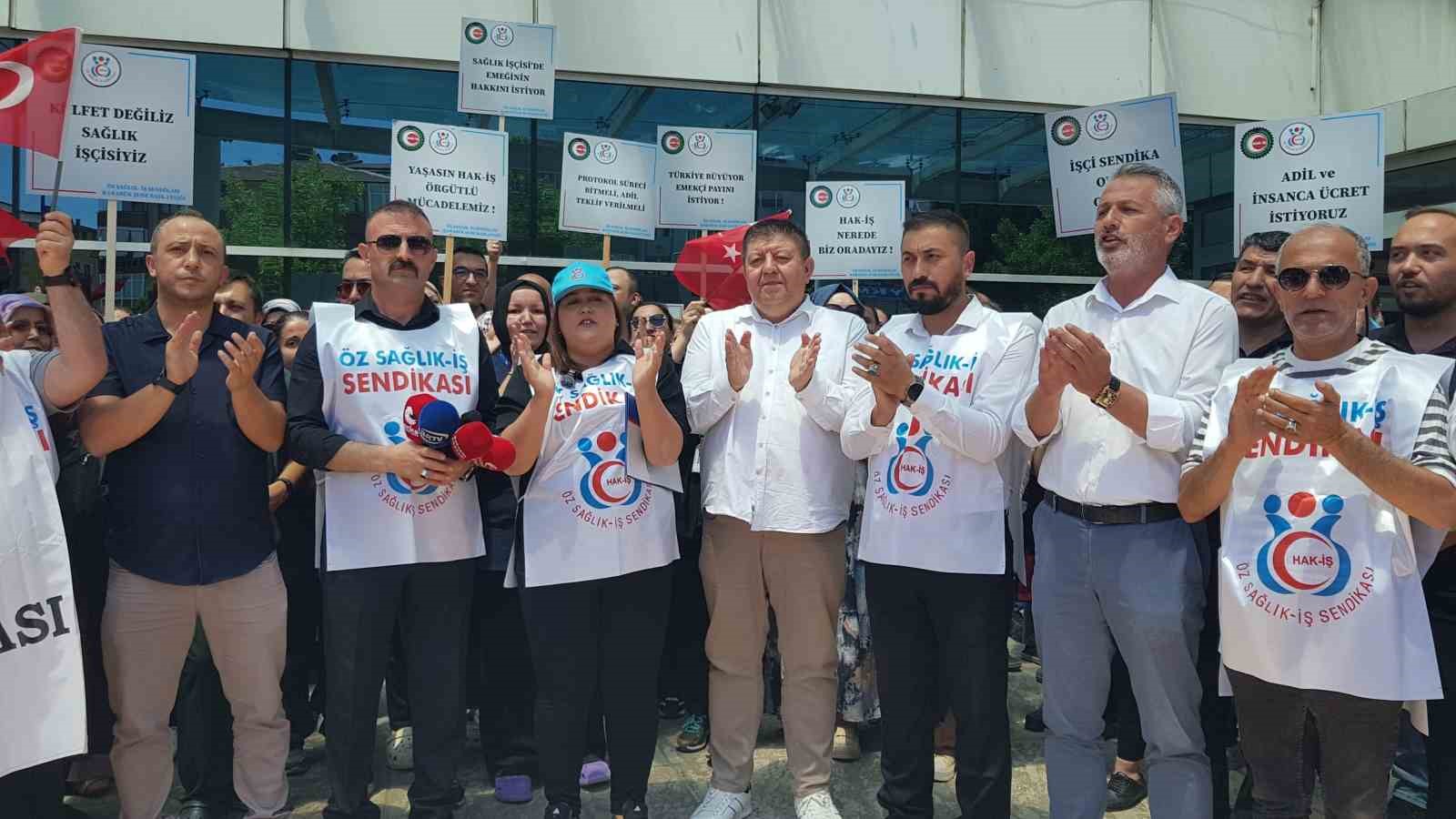 Öz Sağlık-İş Karabük Şube Başkanı Ekemen: "Kamu işçisinin iradesi dikkate alınmalı"