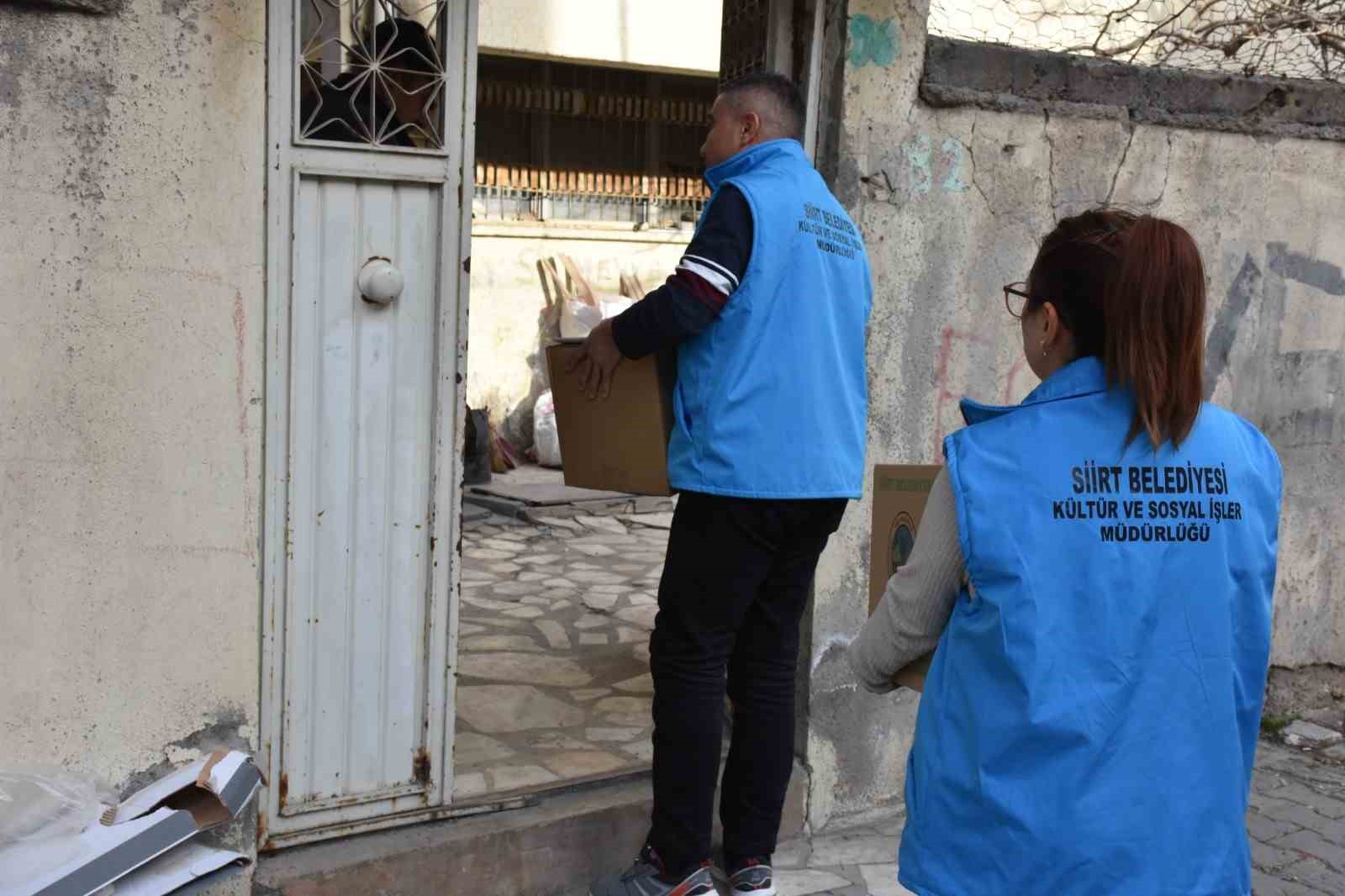 Siirt Belediyesi&rsquo;nden 30 bin kişiye sosyal destek
