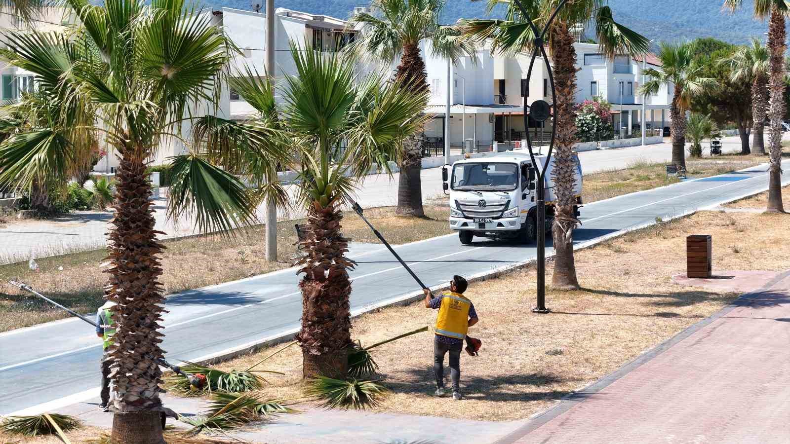 Büyükşehir Belediyesi’nden Davutlar ve Güzelçamlı’da kapsamlı çalışma