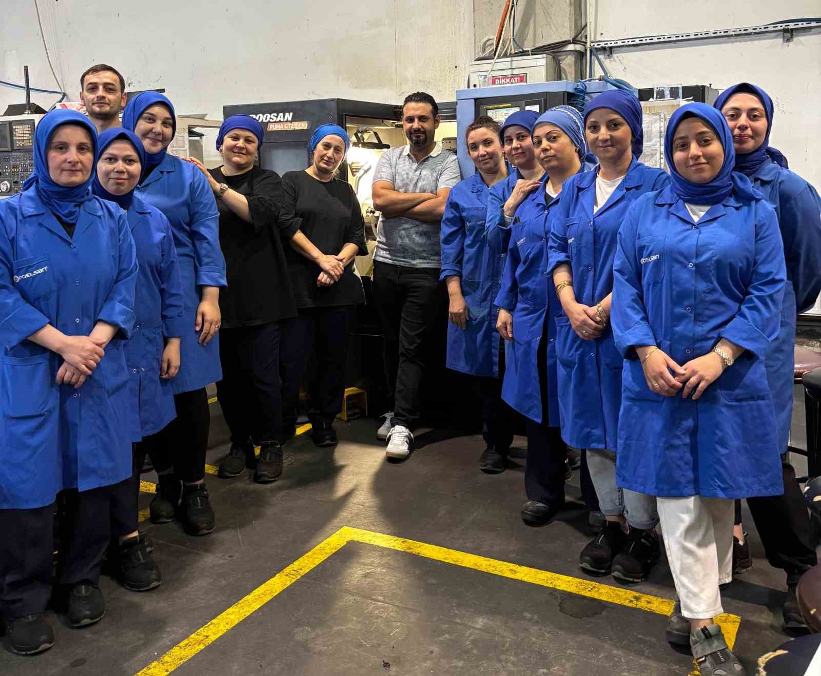 Samsunlu kadınlar CNC torna operatörü eğitimi aldı