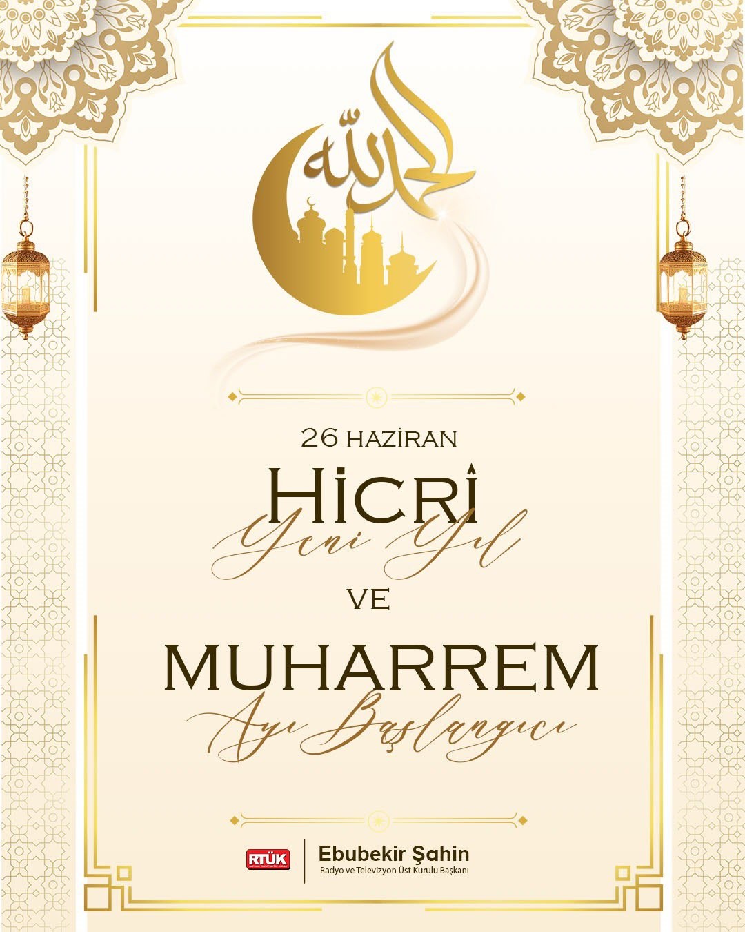 RTÜK Başkanı Şahin, Hicri Yılı kutladı